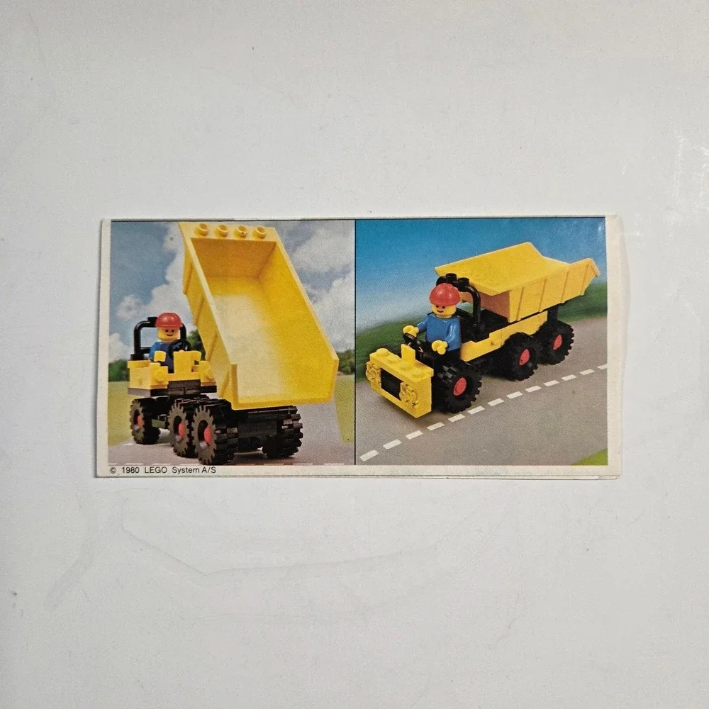 LEGO Instruction Manual 6648 Legoland Dump Truck Vintage 1980 Yellow Town Guide